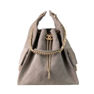 Ch@nel 25c hobo Large Grey chamois (40*30*15cm)