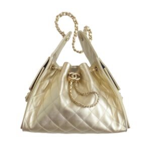 Ch@nel 25bag small Champagne gold (30*26*14cm)