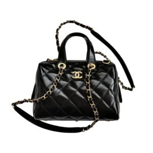 Ch@nel 25a black bowling bag small (17*21*13cm)