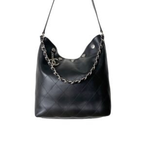Ch@nel 25p hobo Retro Silver Chain bag (28*31*15cm)